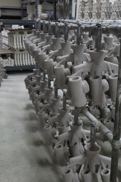 Investment casting molds in our Waukesha foundry